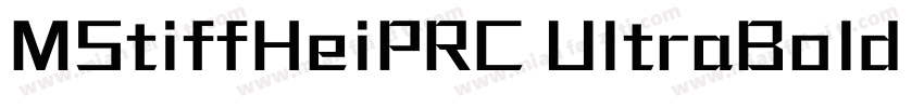MStiffHeiPRC UltraBold Regular字体转换